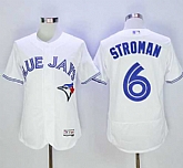 Toronto Blue Jays #6 Marcus Stroman White 2016 Flexbase Collection Stitched Jersey,baseball caps,new era cap wholesale,wholesale hats